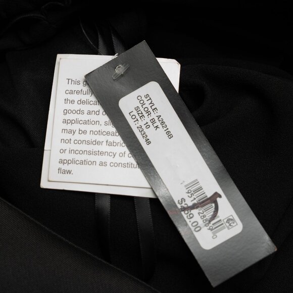 Betsy & Adam - Carmela Long Scuba Crepe Dress With Satin Bow - Picture 8 of 15